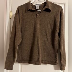 Expressions Brown Long-Sleeve Polo